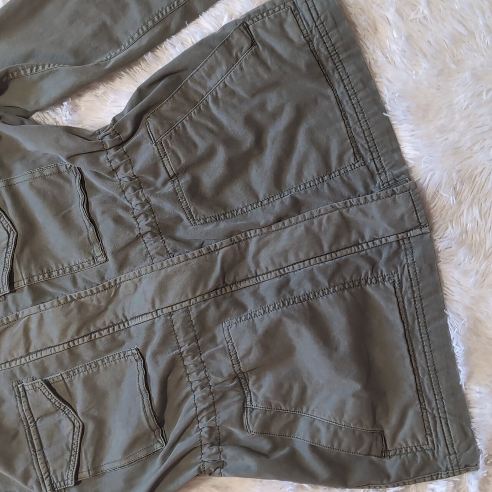 Gap Army Green Garment-Dyed Utility Cargo Jacket Size Small - Picture 8 of 14